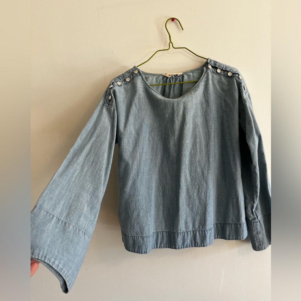 Madewell Chambray Oversized Blouse